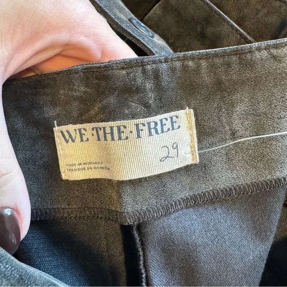 We The Free Titan Vegan Suede Pants size 29 NWT - Picture 5 of 11
